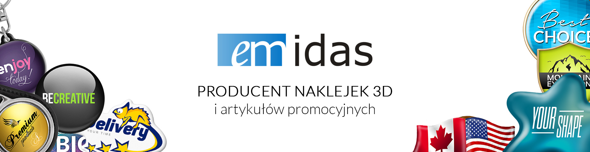 EMIDAS | Producent naklejek 3D i artykułów promocyjnych